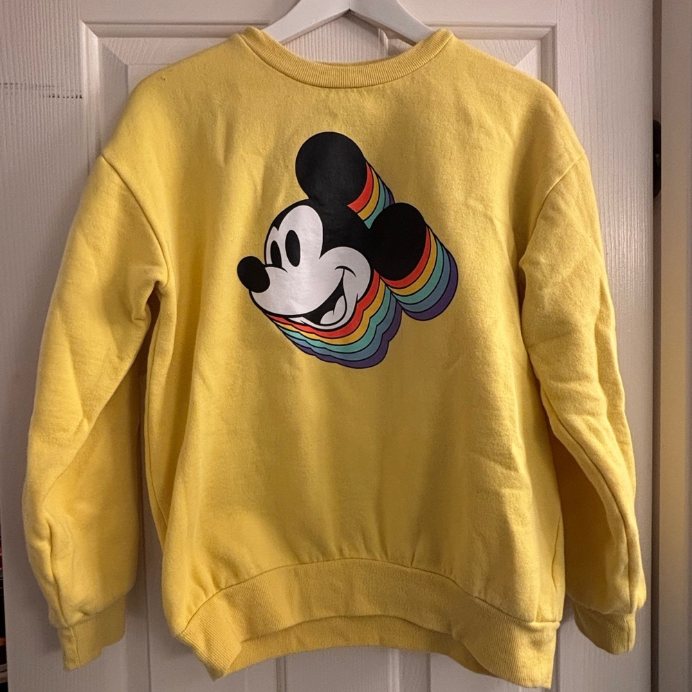 Disneyland Mickey sweatshirt.